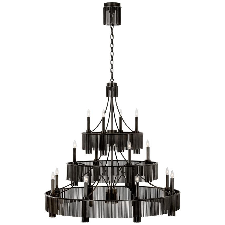 Visual Comfort & Co. Signature Collection Sutton 50" Three Tier Chandelier