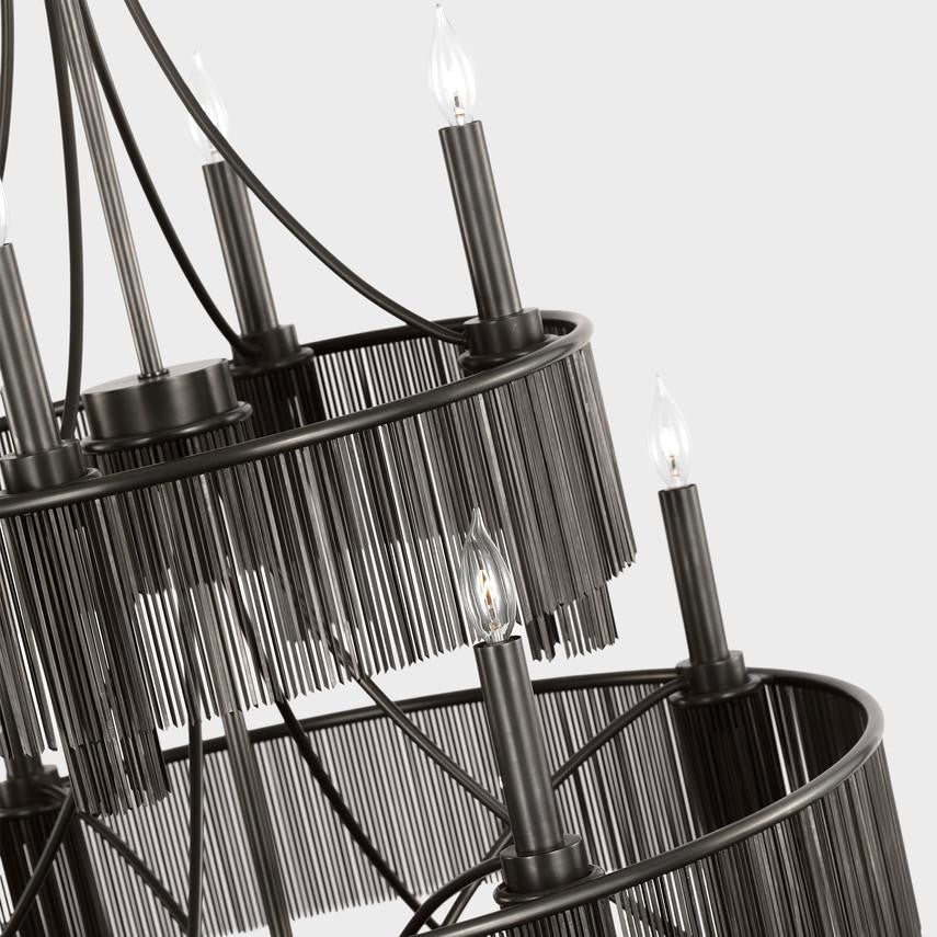Visual Comfort & Co. Signature Collection Sutton 50" Three Tier Chandelier