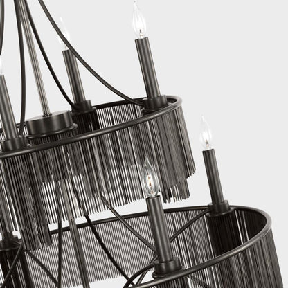 Visual Comfort & Co. Signature Collection Sutton 50" Three Tier Chandelier