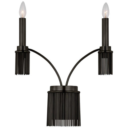 Visual Comfort Signature Sutton Double Wall Sconce Polished Nickel