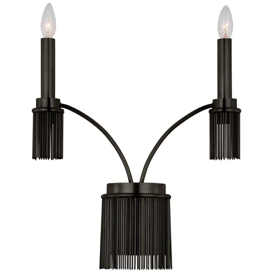 Visual Comfort Signature Sutton Double Wall Sconce Polished Nickel