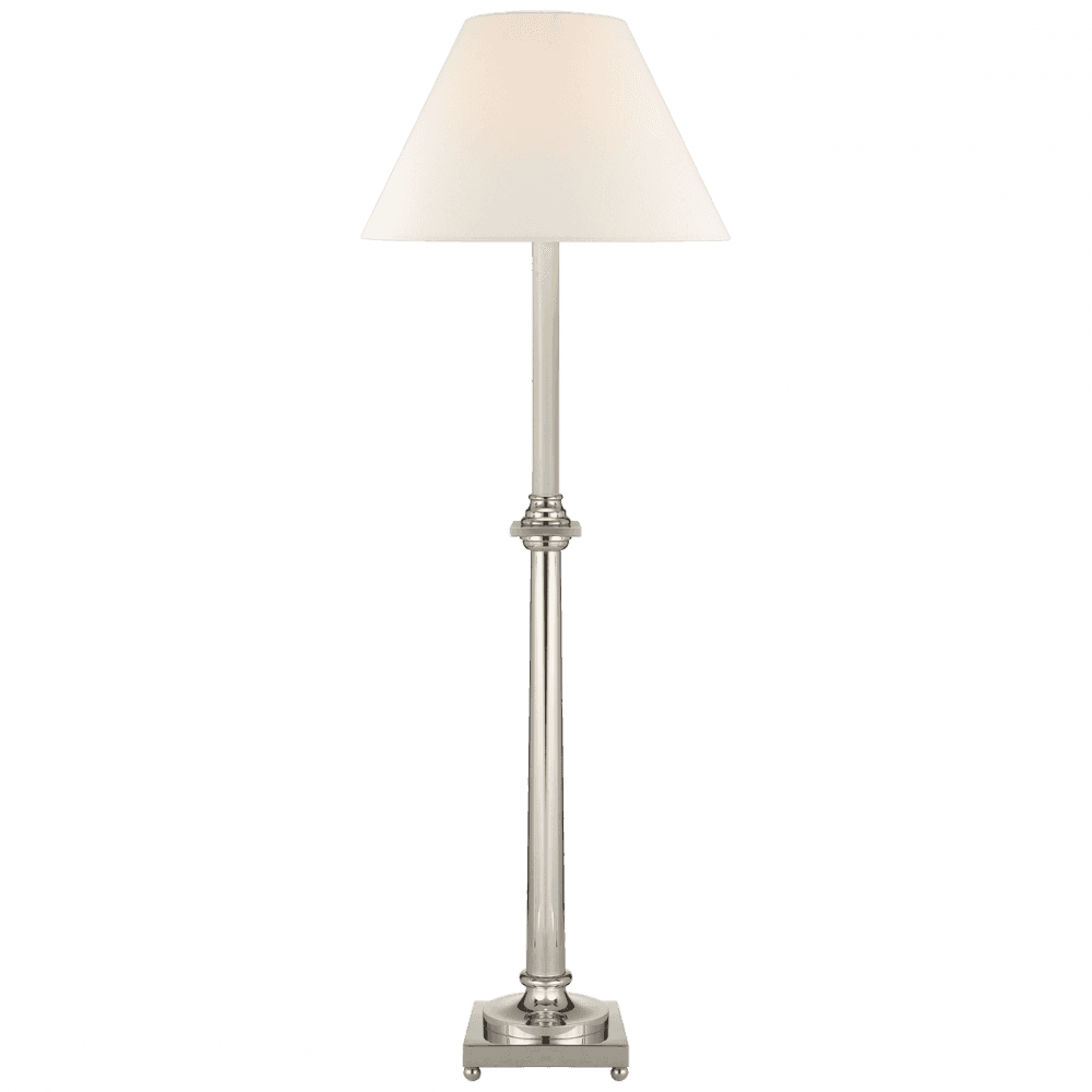 Visual Comfort Signature Swedish Column Buffet Lamp Polished Nickel
