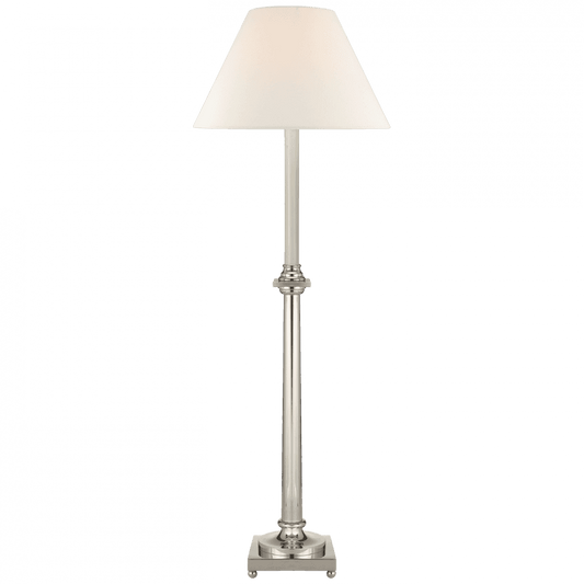 Visual Comfort Signature Swedish Column Buffet Lamp Polished Nickel