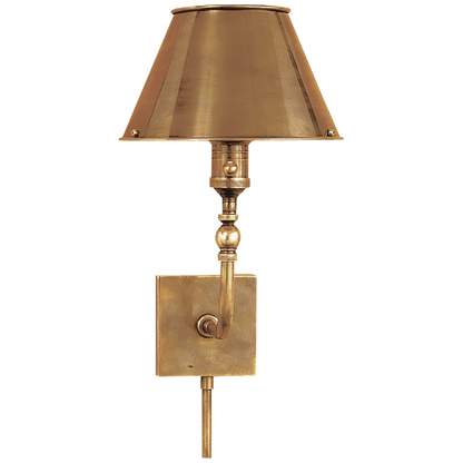 Visual Comfort Signature Swivel Head Wall Sconce Hand-Rubbed Antique Brass
