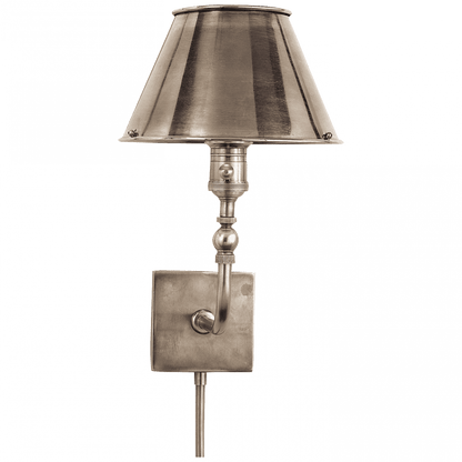 Visual Comfort Signature Swivel Head Wall Sconce With Plug Antique Nickel