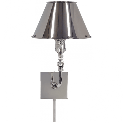 Visual Comfort Signature Swivel Head Wall Sconce With Plug Polished Nickel