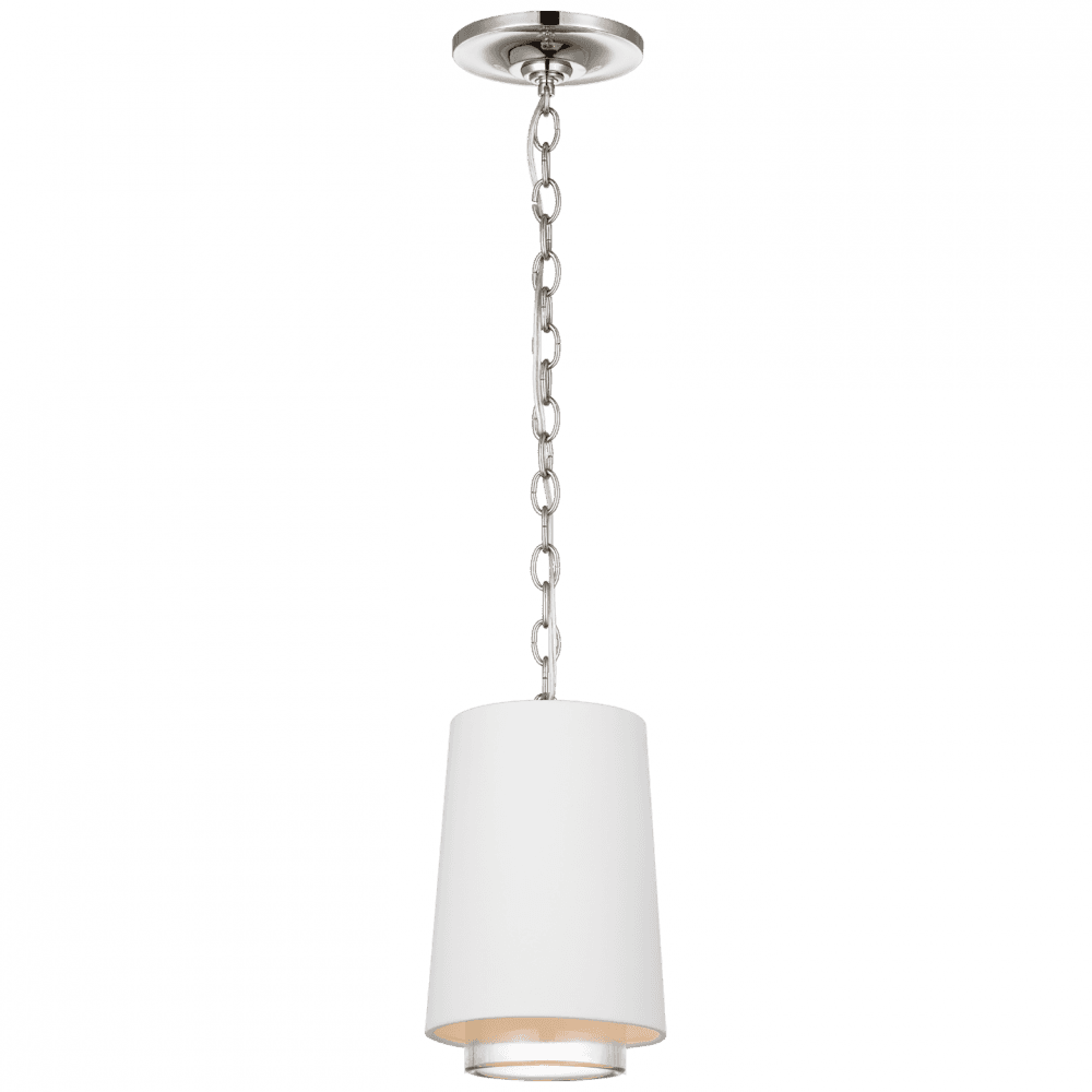 Visual Comfort Signature Sydney Narrow Pendant Polished Nickel