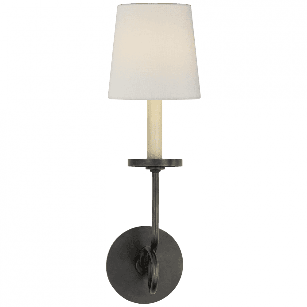 Visual Comfort Signature Symmetric Twist Wall Sconce Antique Nickel