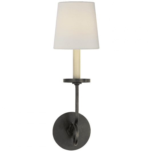 Visual Comfort Signature Symmetric Twist Wall Sconce Antique Nickel