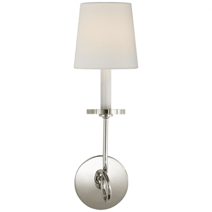 Visual Comfort Signature Symmetric Twist Wall Sconce Polished Nickel