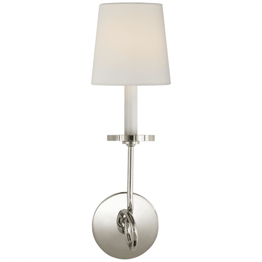 Visual Comfort Signature Symmetric Twist Wall Sconce Polished Nickel
