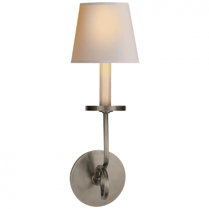Visual Comfort Signature Symmetric Twist Single Wall Sconce Polished Nickel