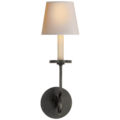 Visual Comfort Signature Symmetric Twist Single Wall Sconce Antique-Burnished Brass