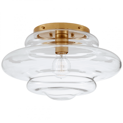 Visual Comfort Signature Tableau Flush Mount Antique-Burnished Brass