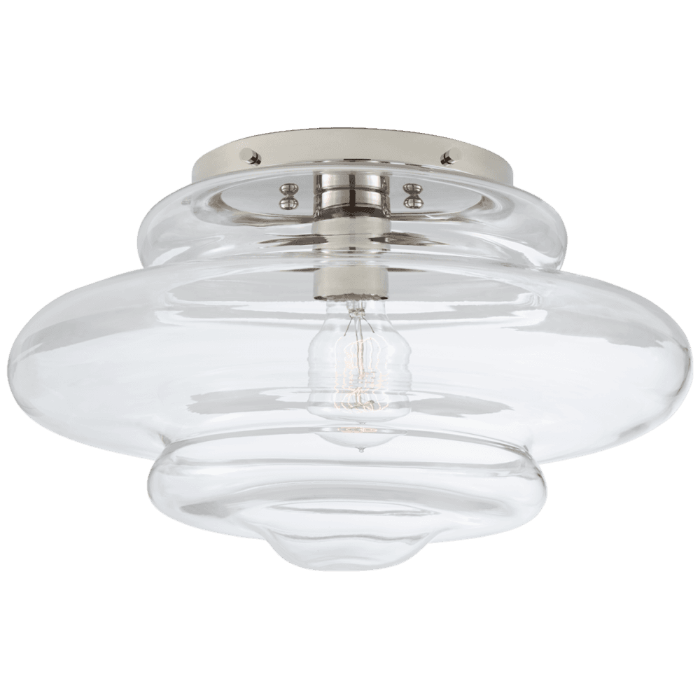 Visual Comfort Signature Tableau Flush Mount Polished Nickel