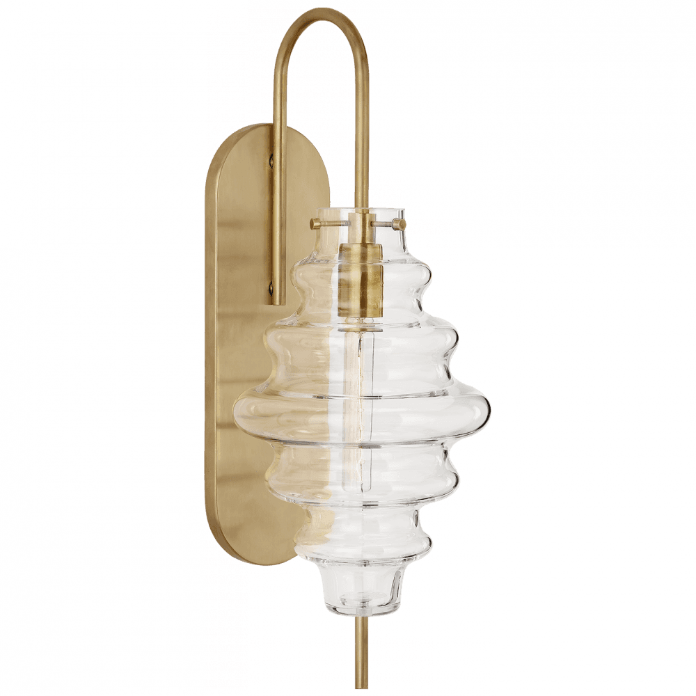 Visual Comfort Signature Tableau Wall Sconce Antique-Burnished Brass