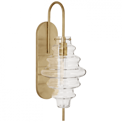 Visual Comfort Signature Tableau Wall Sconce Antique-Burnished Brass