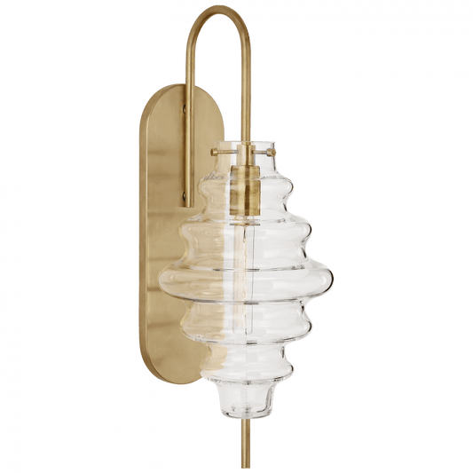 Visual Comfort Signature Tableau Wall Sconce Antique-Burnished Brass