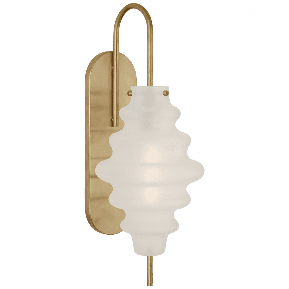 Visual Comfort Signature Tableau Wall Sconce Antique-Burnished Brass