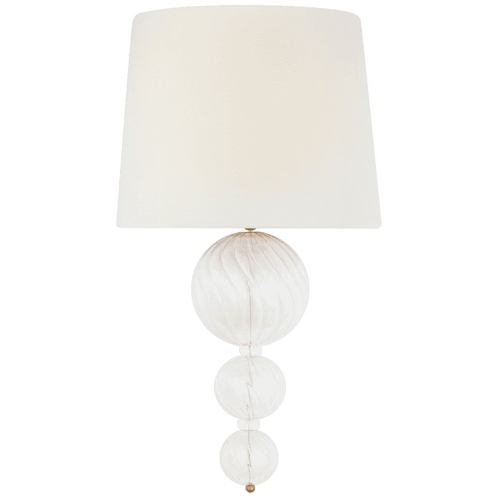 Visual Comfort Signature Talia 18 Gild and Clear Swirled Glass
