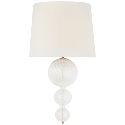 Visual Comfort Signature Talia 18 Gild and Clear Swirled Glass
