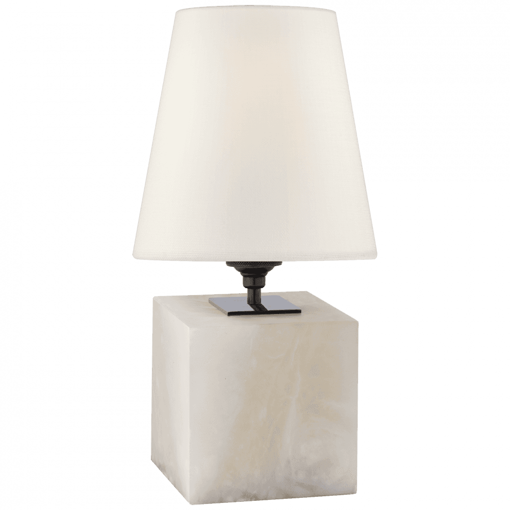 Visual Comfort Signature Terri Cube Accent Lamp Alabaster