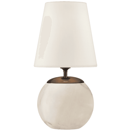 Visual Comfort Signature Terri Round Accent Lamp Alabaster