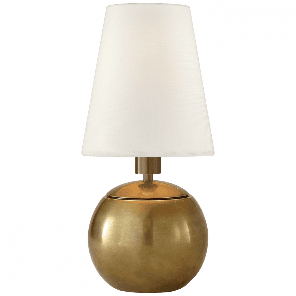 Visual Comfort Signature Terri Tiny Terri Round Accent Lamp Hand-Rubbed Antique Brass