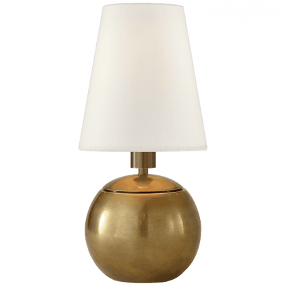 Visual Comfort Signature Terri Tiny Terri Round Accent Lamp Hand-Rubbed Antique Brass