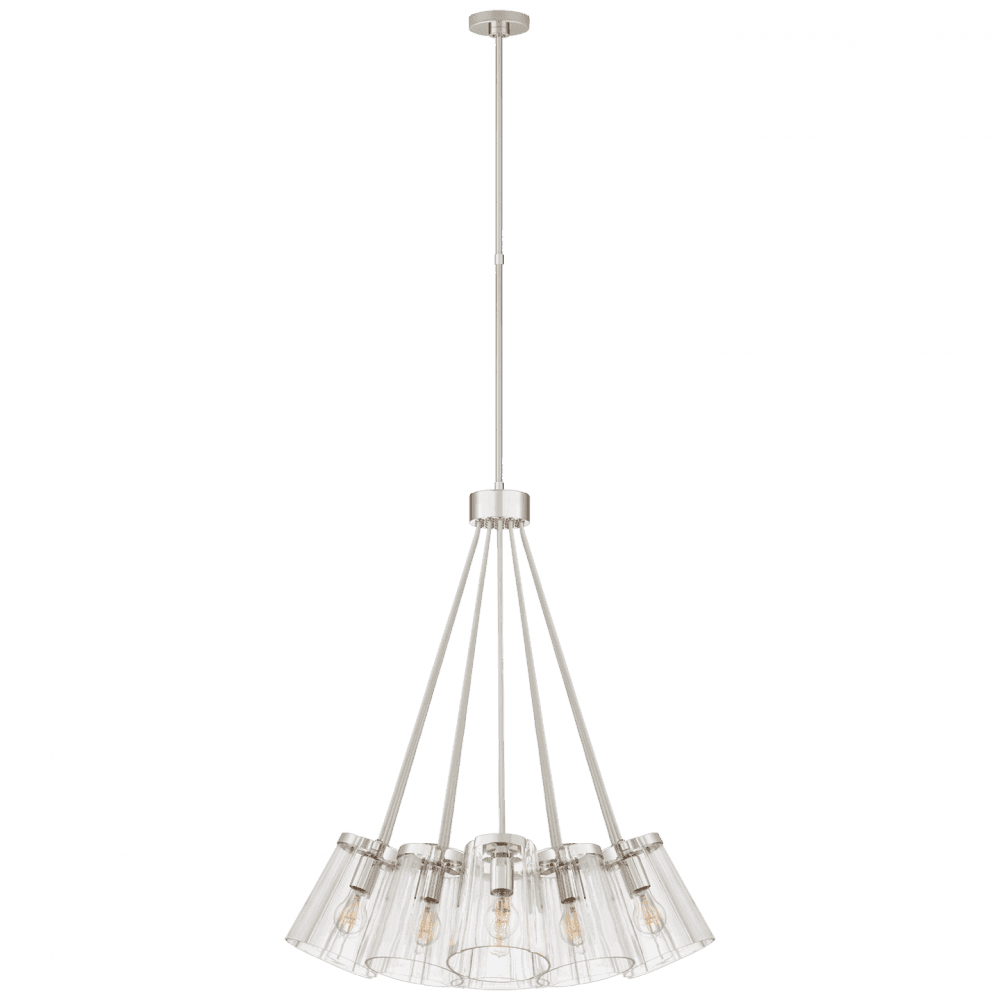 Visual Comfort Signature Thoreau Chandelier Polished Nickel