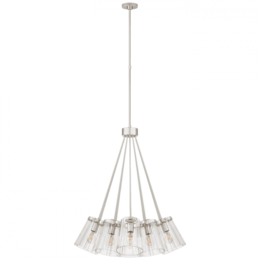 Visual Comfort Signature Thoreau Chandelier Polished Nickel