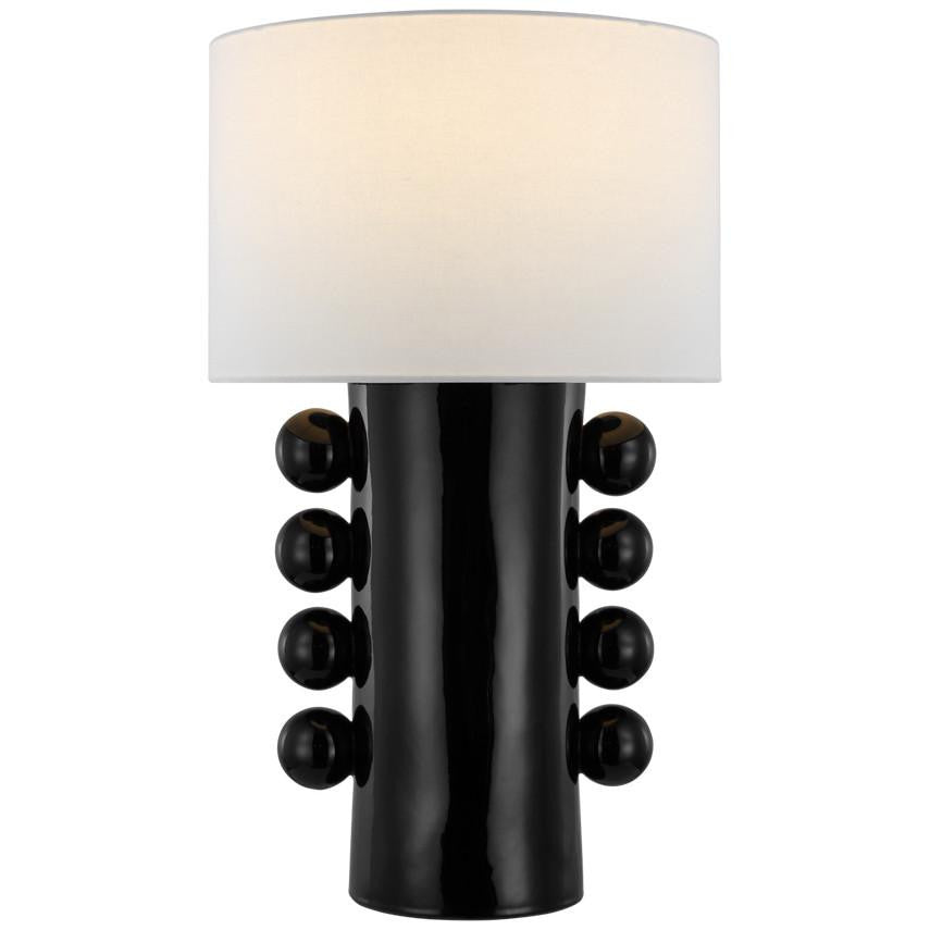 Visual Comfort Signature Tiglia Tall Cordless Table Lamp Black