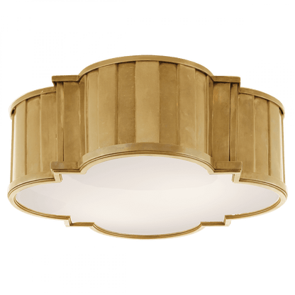 Visual Comfort Signature Tilden Flush Mount Hand-Rubbed Antique Brass