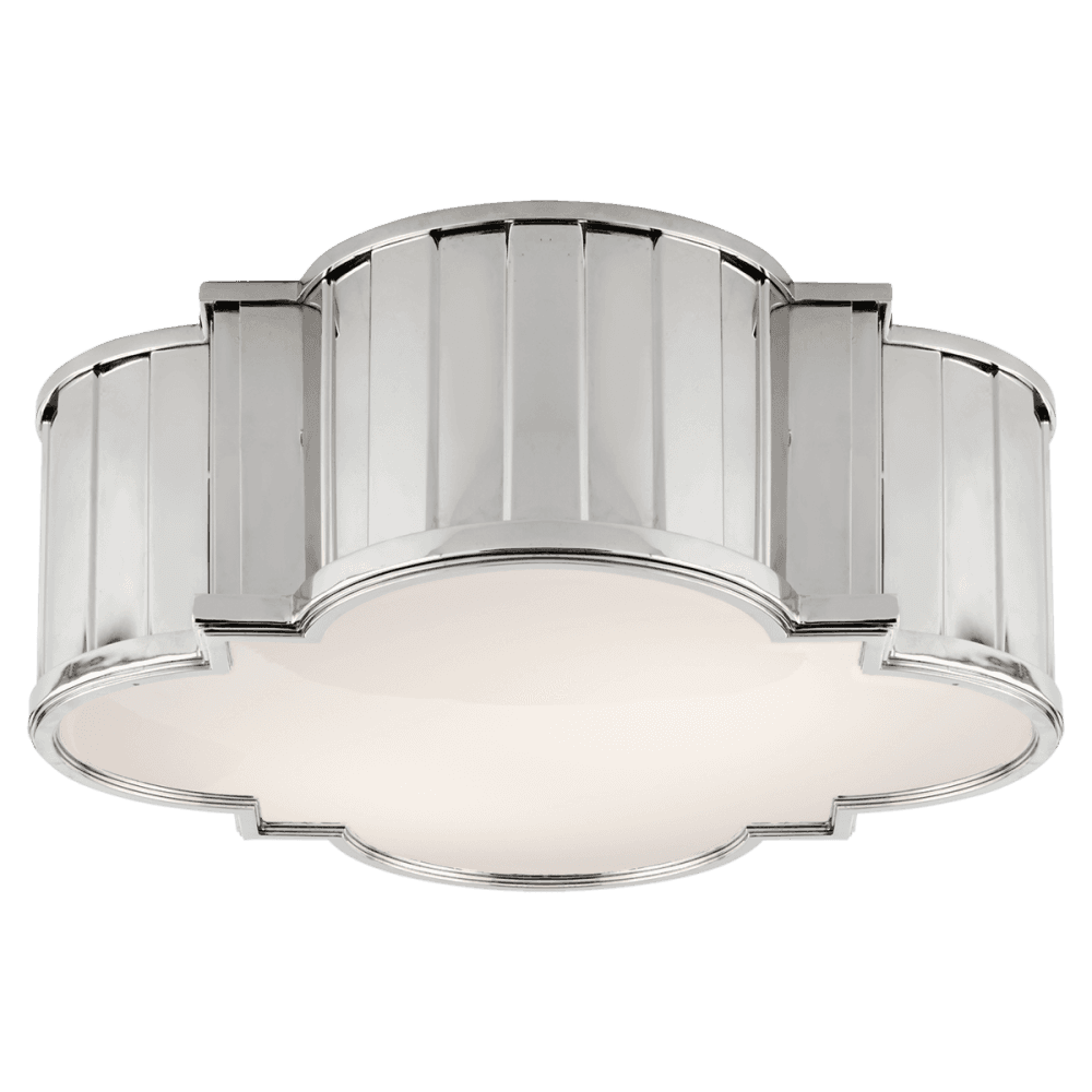Visual Comfort Signature Tilden Flush Mount Polished Nickel