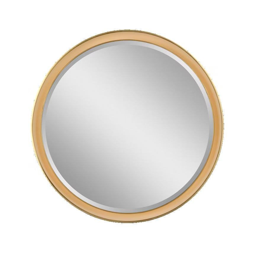 Visual Comfort & Co. Signature Collection Tricia 30" Illuminated Round Mirror, Visual Comfort & Co. Signature Collection TOB 2961WHT/PN N1X7C