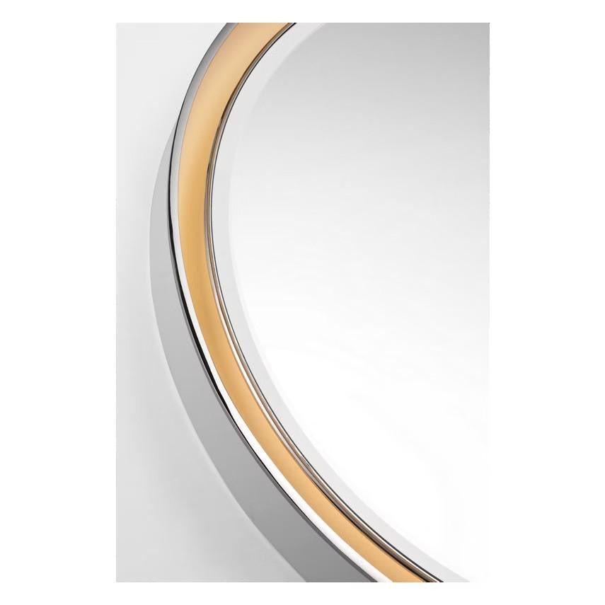 Visual Comfort & Co. Signature Collection Tricia 30" Illuminated Round Mirror, Visual Comfort & Co. Signature Collection TOB 2961WHT/PN N1X7C