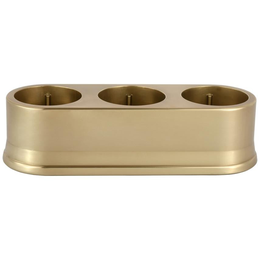 Visual Comfort Signature Triple R45 Universal Charging Station Brass