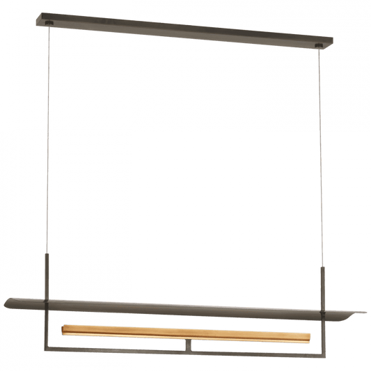 Visual Comfort Signature Tristan 54 Bronze and Hand-Rubbed Antique Brass