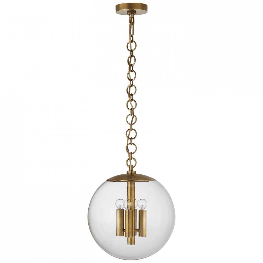 Visual Comfort Signature Turenne Pendant Hand-Rubbed Antique Brass