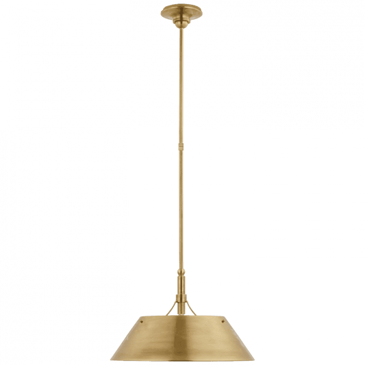 Visual Comfort Signature Turlington Large Pendant Polished Nickel