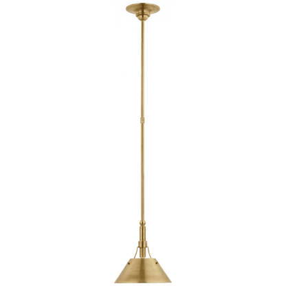 Visual Comfort Signature Turlington Small Pendant Hand-Rubbed Antique Brass