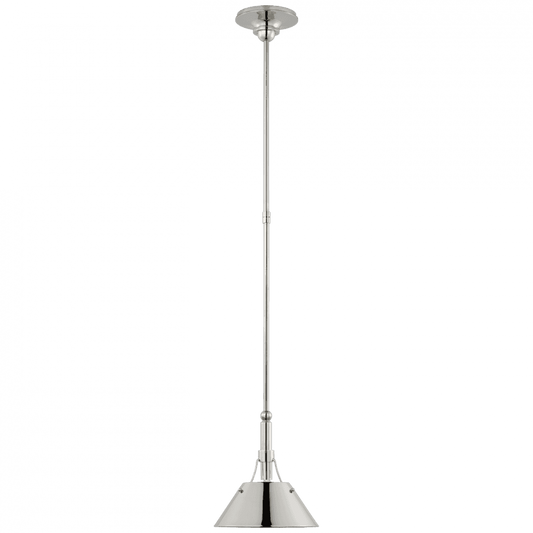 Visual Comfort Signature Turlington Small Pendant Polished Nickel