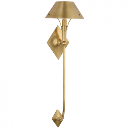 Visual Comfort Signature Turlington XL Sconce Hand-Rubbed Antique Brass