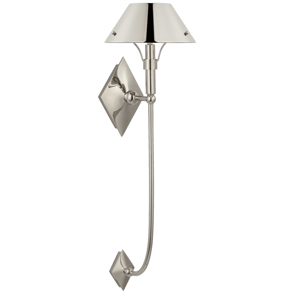 Visual Comfort Signature Turlington XL Wall Sconce Polished Nickel