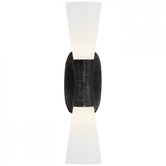 Visual Comfort Signature Utopia Bathroom Wall Sconce Aged Iron