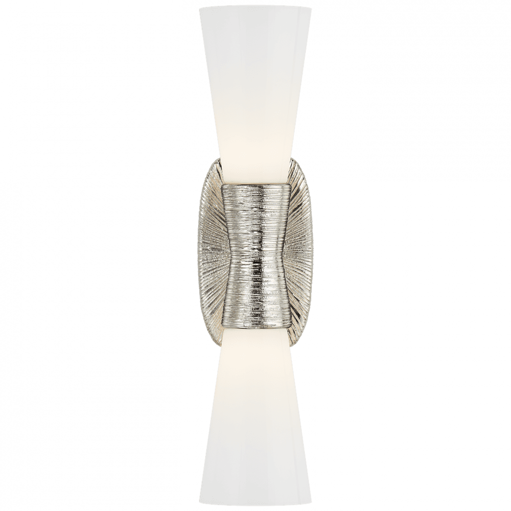 Visual Comfort Signature Utopia Bathroom Wall Sconce Polished Nickel