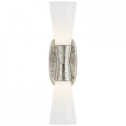 Visual Comfort Signature Utopia Bathroom Wall Sconce Polished Nickel