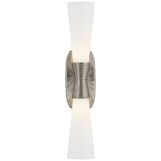 Visual Comfort Signature Utopia Bathroom Wall Sconce Polished Nickel