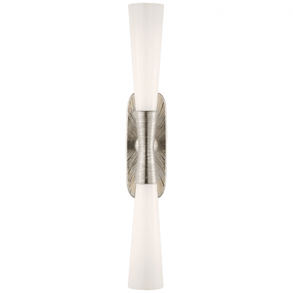 Visual Comfort Signature Utopia Double Bath Wall Sconce Polished Nickel