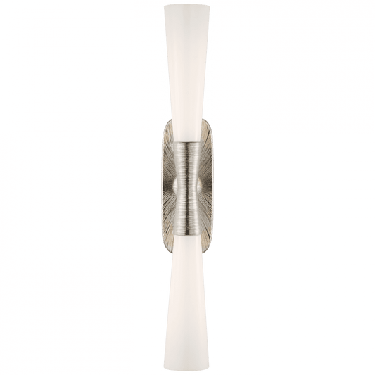 Visual Comfort Signature Utopia Double Bath Wall Sconce Polished Nickel